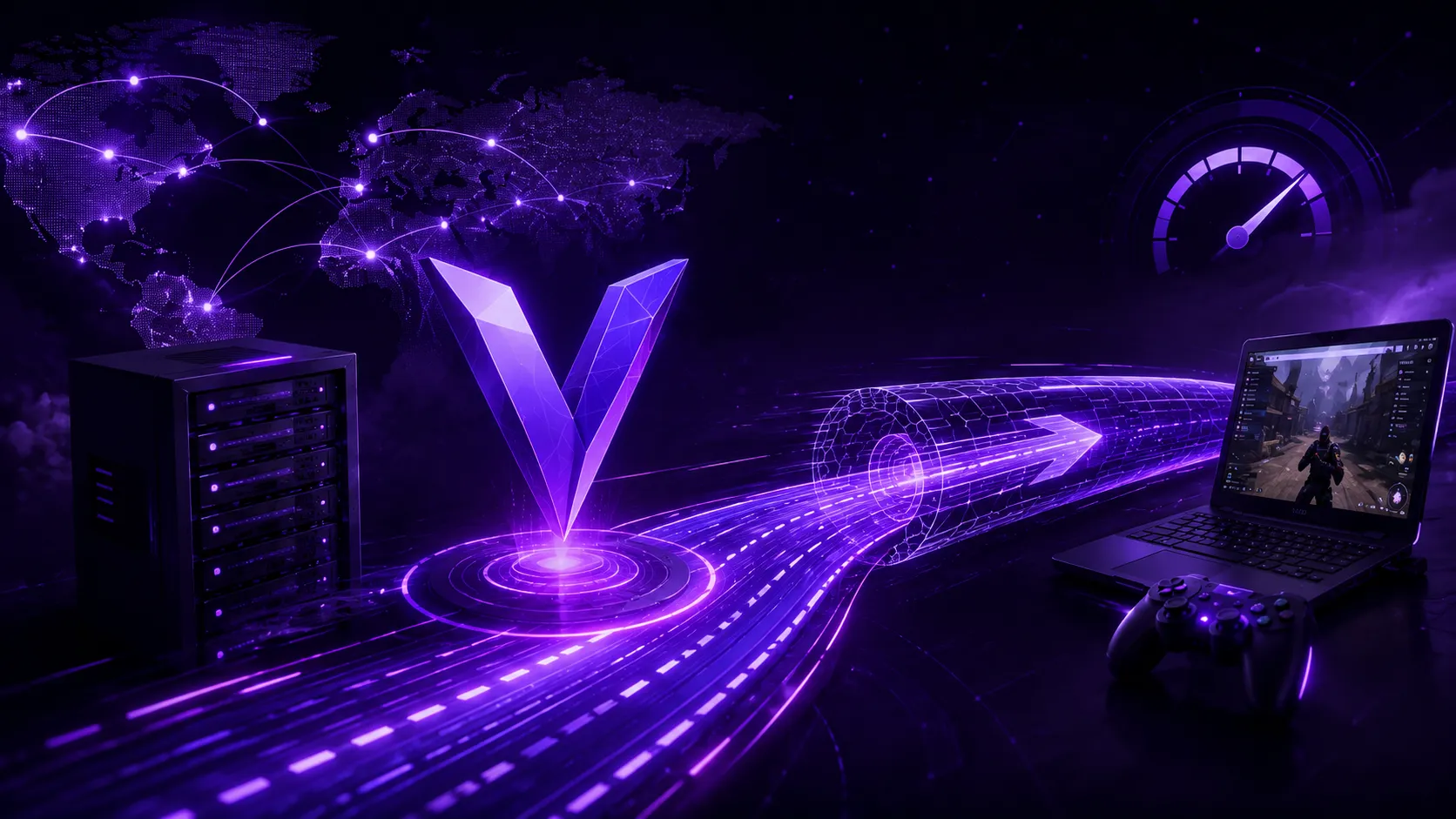 سرویس کاهش پینگ V2Ray
